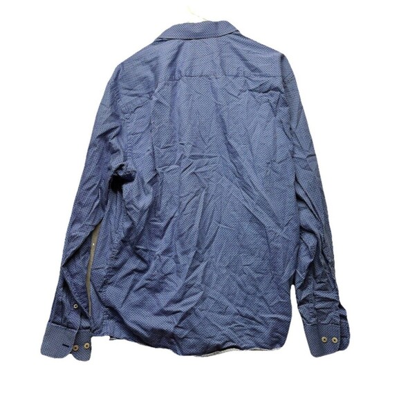 Untuckit Shirt Mens XL Blue Vitanza Pattern Button Up Long Sleeve Cotton Casual - Picture 4 of 5